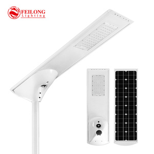 Lampe solaire extérieure tout-en-un à LED 40-50W IP65 étanche à longue autonomie pour allées et jardins, idéale pour les applications routières (FL-YT) – Fabriquée en Chine - Product Image 1