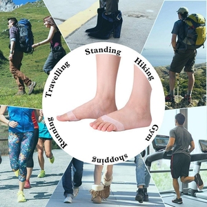 Plantillas de silicona para el cuidado de los pies, almohadillas antideslizantes de tacón alto para aliviar el dolor en la parte delantera, de medio patio, 1 par - Product Image 6