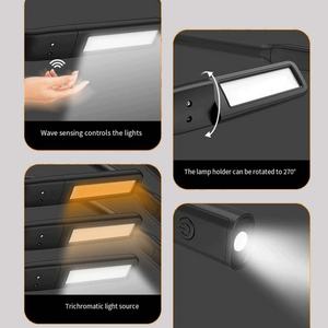 Lampe de lecture LED pour le cou avec logo OEM personnalisé, 3 couleurs/luminosité réglables, rechargeable, lampe de lecture pour livre, lampe de pêche - Product Image 4