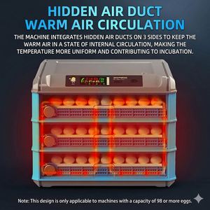 Petite couveuse d'œufs intelligente entièrement automatique en plastique 220V, taux d'éclosion de 96%, pour usage domestique (poulets, oies, canards) - Product Image 5