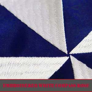 Drapeau de la OTAN imprimé numériquement, résistant, 3x5 pieds, polyester 200D |   Surpiqûres à quatre rangs |   Fly Ends |   Décoration de jardin extérieure, cadeau pour la maison - Product Image 5