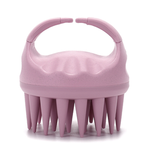 Eco Friendly Wheat Straw Scalp <b>Brush</b> & Massager Silicone Hair Exfoliating <b>Brush</b> Cleaning <b>Brush</b> Super Long Bristle for Home Use - Product Image 4