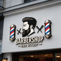 Enseigne personnalisée avec logo de marque pour entreprise, signalétique extérieure de bâtiment, enseigne de devanture de magasin, enseigne LED 3D pour salon de coiffure, fournitures et décoration
