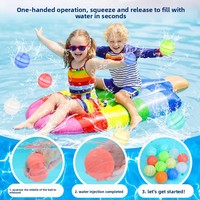 Ballons d'eau réutilisables pour enfants, best-sellers, à double ouverture, absorption automatique de l'eau, pour batailles aquatiques en extérieur et bain