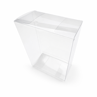 Boîtes pliantes en PET transparent recyclables et écologiques, emballages en plastique transparent imprimés sur mesure pour la vente au détail de cadeaux et de produits