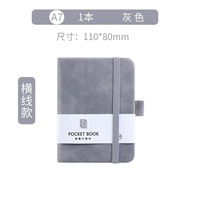 Carnet d'agenda à couverture rigide A6/A7 personnalisé avec logo de haute qualité, doublé, imprimé personnalisé en cuir PU pour le bureau d'affaires