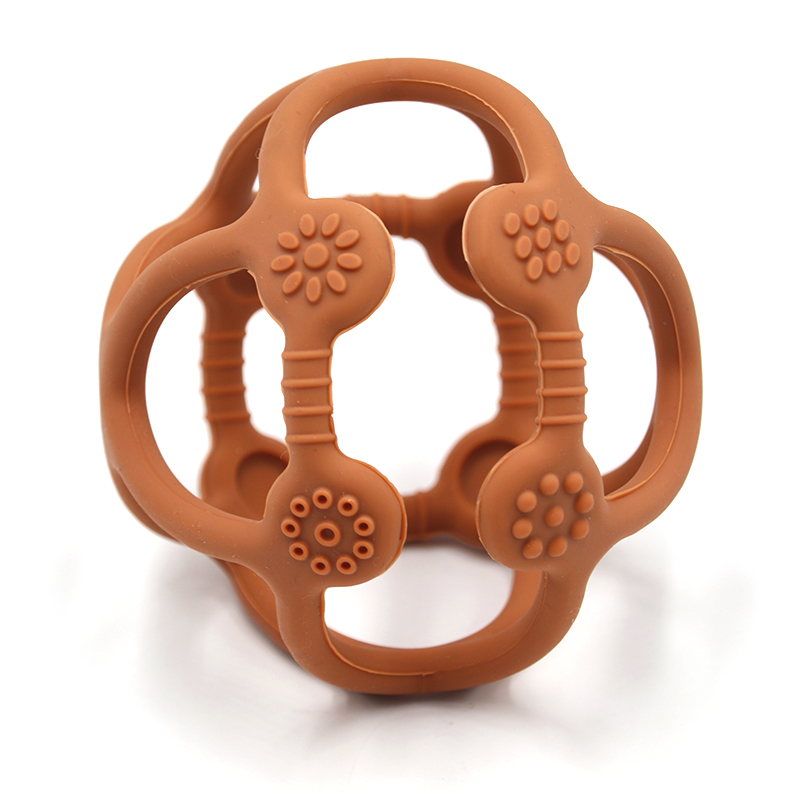 Не содержит Бисфенол А силиконовый детский Прорезыватель для зубов мяч при прорезывании зубов, игрушка для снятия стресса, молярная мяч Прорезыватель игрушка