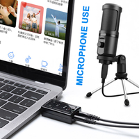 Tarjeta de Sonido USB Bajeal Plug and Play 7.1 Canales, Sonido Virtual 3D, Entrada de Micrófono, Salida de Altavoz de 3.5mm, Sonido Externo para Computadora