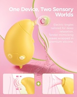 Zitronen-Vibrator mit Saugfunktion 2-in-1 APP-Steuerung mit 9 Pulsations- & Saugmodi Brustwarzen Anal Klitoris Stimulator Klitoris-Sauger