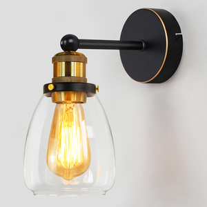 Iron Glass Modern Wall Lamps Bedroom Bedside Hotel <b>Sconce</b> LED Warm White <b>Light</b> Fixtures Living Room Entrance Shop Deco - Product Image 2