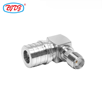 Fabricant QMA mâle vers SMA femelle adaptateur jack 90 degrés angle droit laiton RF coaxial adaptateur adaptateur convertisseur