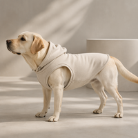 Veste à capuche confortable en pur coton pour chien, vêtement sans manches doux et respirant pour animaux de compagnie de toutes races, MOQ 10 pièces Haining