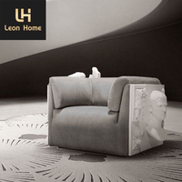 Nouveau design Boca Sculpture canapé Art canapé velours moderne luxe Art meubles déco salon canapé