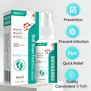Spray para el Tratamiento del Olor y la Picazón de <span class=keywords><strong>los</strong></span> <span class=keywords><strong>Pies</strong></span>, para <span class=keywords><strong>Pies</strong></span> con Mal Olor y Pie de Atleta, 100 ml, Cuidado de <span class=keywords><strong>los</strong></span> <span class=keywords><strong>Pies</strong></span> con Veneno de Lobo - Product Image 6