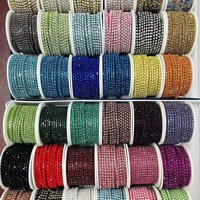 Offre Spéciale – Bande de Strass Colorée à Chaîne Dense à Coudre, Bordure en Cristal pour la Décoration de Vêtements, Chaussures et Sacs