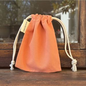 Organic Cotton Drawstring <b>Dust</b> <b>Bag</b> with Customizable Size/Color Biodegradable GOTS Certified Craft & Stickers Packaging - Product Image 3