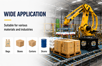 Robot Palletizer Industri Otomatis 4 Axis untuk Kotak Minuman - Merek RISITONG, Baja Karbon, Kondisi Baru