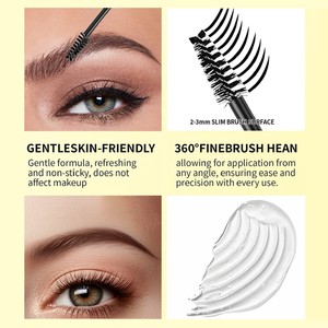 Lápiz de Cejas de Cuatro Puntas con Pegamento, Doble Cabezal, Impermeable, No Mancha, Larga Duración, 2 en 1, con Cepillo de Cuatro Garras - Product Image 4