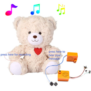 Tùy Chỉnh Recordable Hộp Thoại Cho Sang Trọng Đồ Chơi Bán Buôn Ghi Âm Gấu Lặp Lại Talking Teddy <span class=keywords><strong>Bear</strong></span> Nhồi Plush Đồ Chơi - Product Image 2