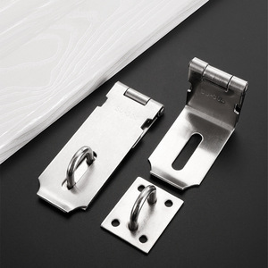 Stainless Steel Door Latch Thickened Buckle Keyless Traditional Furniture <b>Lock</b> For <b>Cabinet</b> Drawer Room Door - Product Image 3