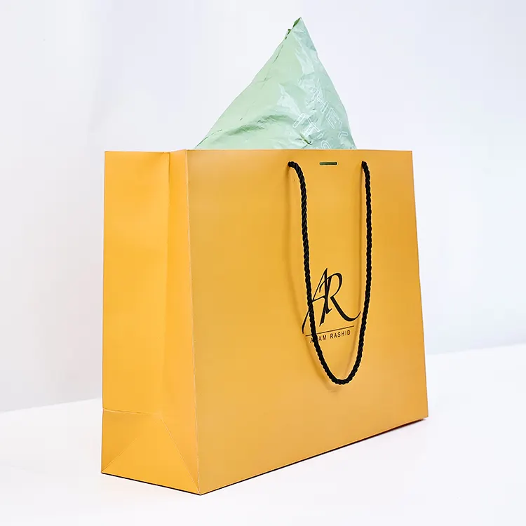 Wholesale Custom 250gsm Luxury Craft Gifts shopping bags 24 pcs paper shopping bag logo