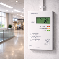Moniteur de qualité de l'air Tongdy, capteur TVOC avec température, humidité, sortie relais RS485