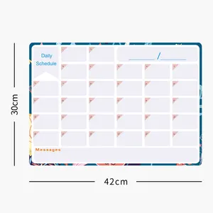 子供の毎日の自己規制ブティック磁気ホワイトボード冷蔵庫ステッカーカレンダー配置チャート