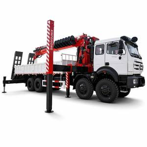 Grue montée sur camion XINFEIGONG, châssis 8x8, 20 tonnes, flèche télescopique à 6 sections, fonction tarière de forage, pompe hydraulique, levage 25m - Product Image 5