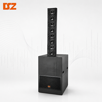 Système de sonorisation colonne active DSZ L-8515F+L-18DP et caisson de basses pour événements, hôtels, salles de concert - Étanche