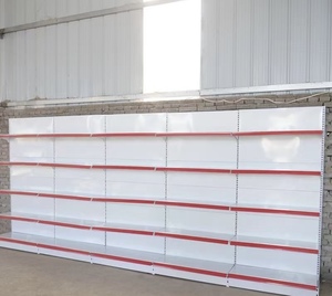 Estantería Metálica Reforzada Kimham de Una Cara con 5 Niveles, Horizontal, para Supermercado, con Recubrimiento de Polvo Epoxi, de Instalación Rápida, para Suelo - Product Image 2