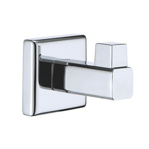 Modern Zinc Alloy Chrome Single Cloth <b>Hook</b> Wall-Mounted Bathroom Accessory for Hotel Use - Product Image 3