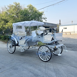 2026 Luxe Voiture de Mariage à Quatre Roues, Voiture de Tourisme, Voiture de Tourisme de Noël, Calèche Électrique à Chevaux à Vendre - Product Image 5