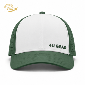Gorra Trucker 4Ugear de 6 Paneles, Verde y Blanca, Malla Transpirable, Ajustable, Unisex, para Viajes, Aire Libre, Casual, para Todas las Temporadas - Product Image 2
