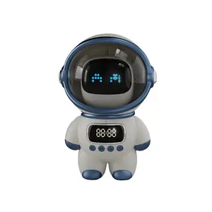 O novo astronauta AI relógio inteligente despertador Blue-tooth speaker pode ser usado para luz noturna e presentes