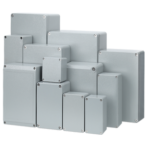 Boîtier de distribution électrique industriel en aluminium moulé sous pression IP66 pour extérieur, étanche, à monter soi-même, certifié CE ROHS, finition poudrée - Product Image 2