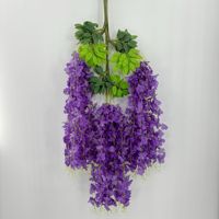 Vigne artificielle de fleur de glycine plante d'intérieur vigne décorative pour la décoration de mariages
