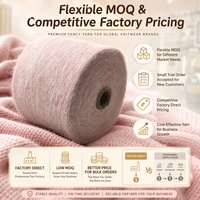 Hilo de fantasía tipo alpaca de pelo largo 1/9NM, esponjoso y peludo, mezcla de fantasía, para suéteres y bufandas, venta al por mayor a granel
