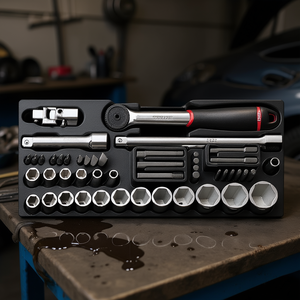 Ensemble d'outils 519/607ICEA, kit de clés à douilles 32 pièces pour réparation automobile - Product Image 3