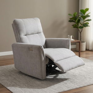 Juego de sofás de lujo para sala de estar, sillón reclinable eléctrico con carga USB, cómodo sillón reclinable - Product Image 6