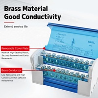 Jdhh — boîte de connecteurs de barre en cuivre et Rail Din, bornes de protection, 50 pièces, haute qualité, jh8215