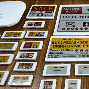 Esl Waterproof <b>Box</b> Digital / Electronic Price Tag Ble 5.0 Electronic <b>Shelf</b> Label Esl Supermarket Display Price Tag Oem/Odm - Product Image 1