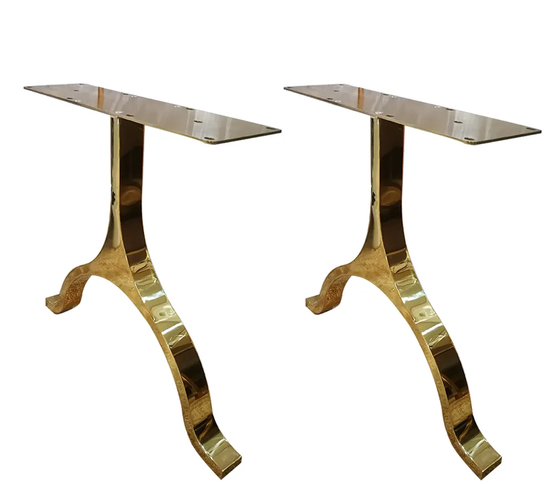 Yスタイルシャインブラッシュゴールド会議テーブルオフィス家具ホーム家具金属ステンレス鋼テーブル脚
