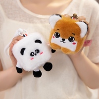 Vierkante Fruit & Dieren Knuffel Pluche Sleutelhanger Grappige Tas Charm Cadeau Op Maat Groothandel Pluche Speelgoed Fabrikant