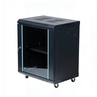 Armoire réseau murale 15U épaissie et approfondie, pour serveur insonorisé 19 pouces, en acier SPCC avec revêtement en poudre