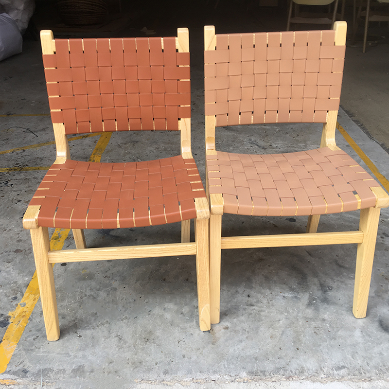 Кожаный Плетеный обвязки лесоматериалов для загара для обеденного стула