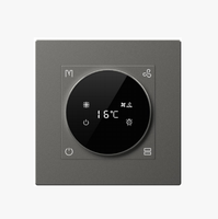 Panneau de commutateur de scène de maison intelligente KNX/EIB 6 touches Interrupteur en métal pour hôtel Villa Éclairage intelligent Panneau de commutateur à bouton-poussoir