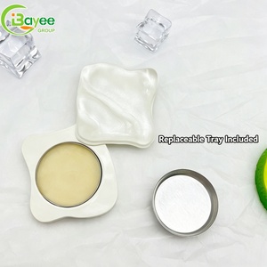Multi-purpose Metal <b>Box</b> 360degree Slide Cover Gold Rotating Slide-top Irregular Wavy Solid Perfume case - Product Image 6