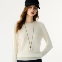 Pull en cachemire 100 % pur pour femme, col rond, coupe ample et ajustée, modèle Joker, vente en gros
