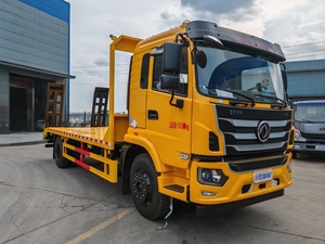 Camión de carga a precio de fábrica, camión de plataforma plana, vehículo de transporte de maquinaria de construcción diésel de 130 caballos de fuerza - Product Image 2