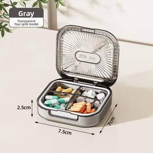 Wholesale Portable Plastic Medicine <b>Storage</b> <b>Box</b> Waterproof with Sealing Ring Mini Travel Organizer for Separation - Product Image 3